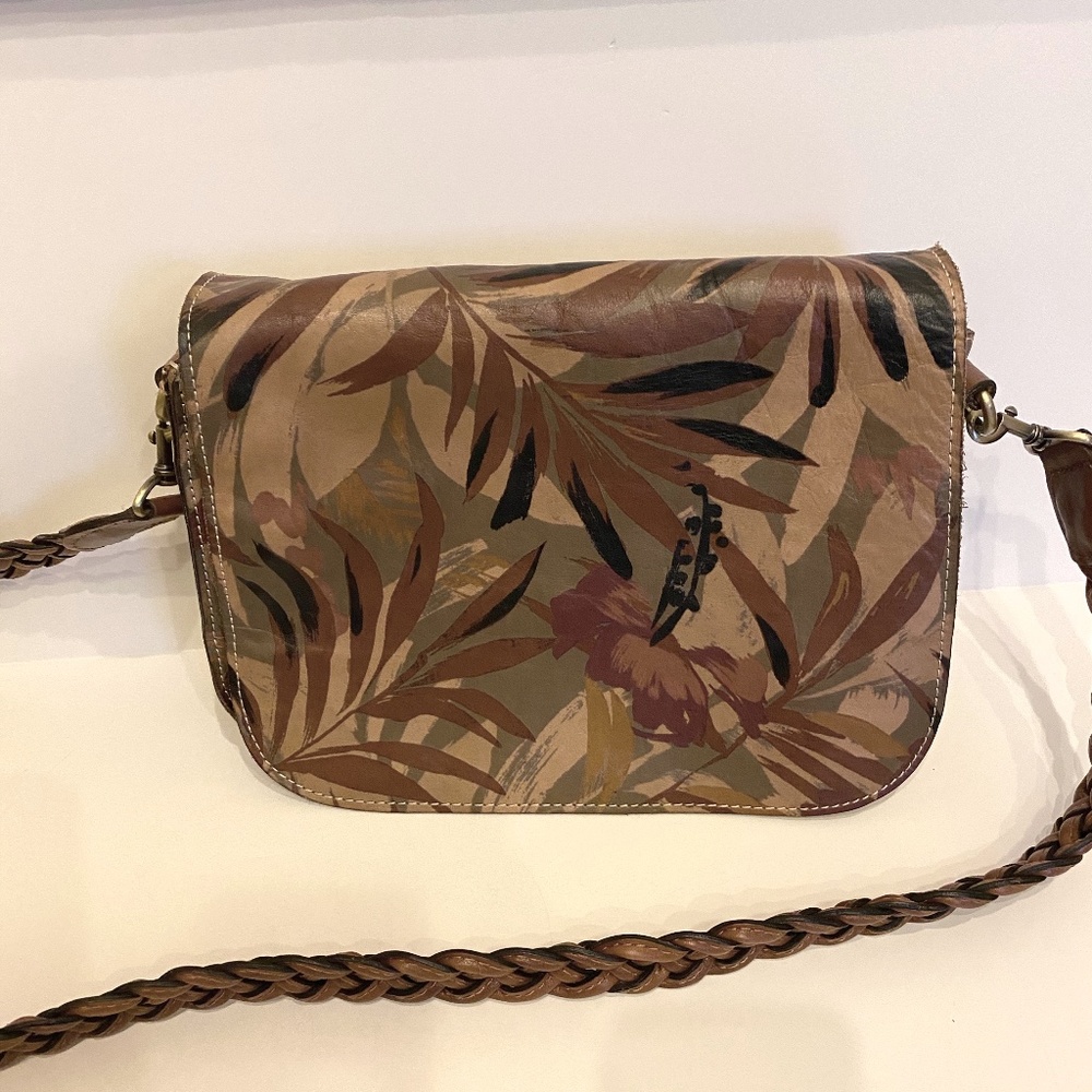 Patricia Nash "Palm Leaves" Cross Body Bag